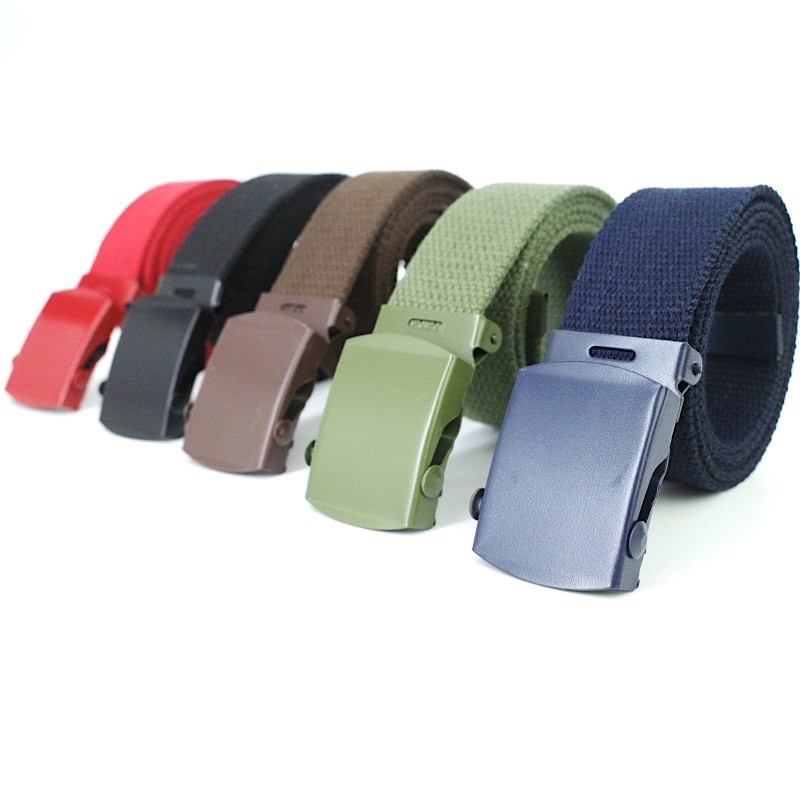 A variety of uniquely colored belt waistbands, men's and women's trendy and individual belts, metal plate buckle belts in multiple colors