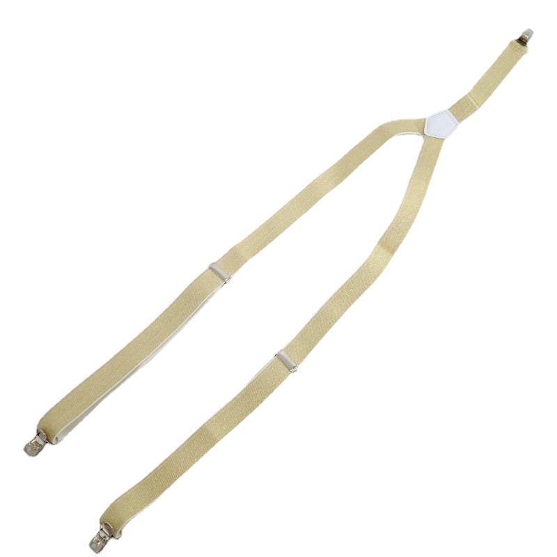 Clockwise, direct supply from the manufacturer, fashionable women's sling belts, gold and silver wire elastic bands for young adults, 3-clip shoulder straps Application Scenario