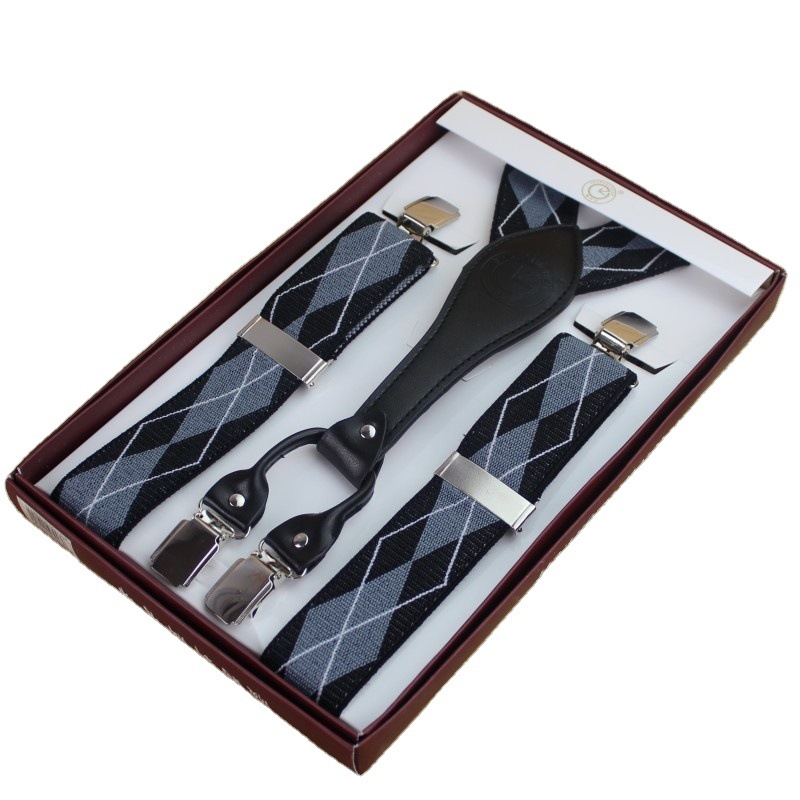 Reloj hombre adulto accesorios clips alta elasticidad colgantes con cuatro clips fabricante suministro de correas pantalones con correas clip