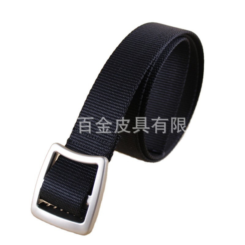 Tactical nylon chevron buckle canvas belt, outdoor casual multi-functional belt, adult woven elastic belt