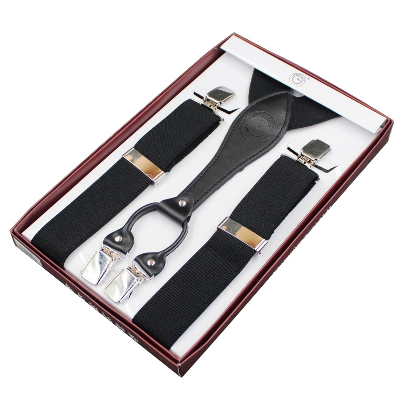 Reloj hombre adulto accesorios clips alta elasticidad colgantes con cuatro clips fabricante suministro de correas pantalones con correas clip details Picture