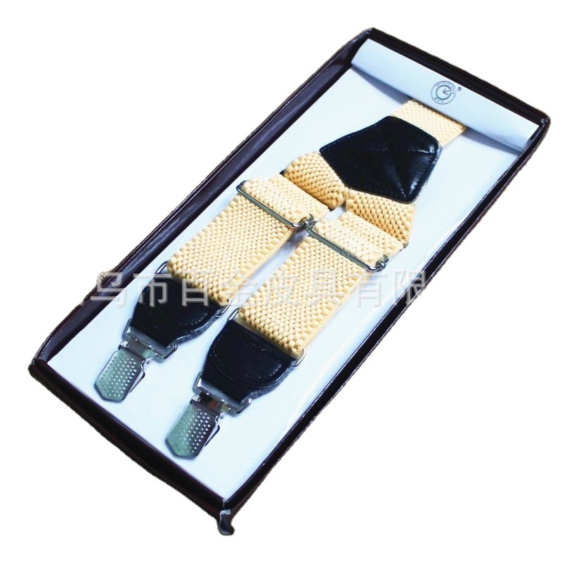 Clockwise men's elastic sling belt, high elasticity 4-clip casual adult shoulder strap clip Y shoulder strap Application Scenario