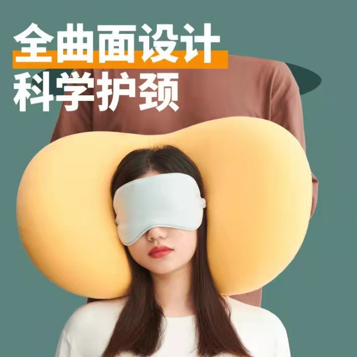 Lying Island cat Belly pillow Cat pillow polyurethane pillow Beauty egg cat belly pillow bread memory neck pillow