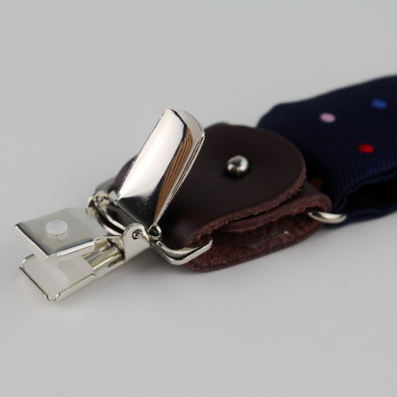 2020 New durable men's shoulder strap, high-elasticity adult hanging belt, solid color 3-clip fashionable business belt for men Application Scenario