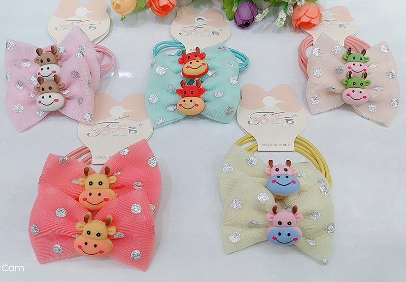 A3231 Children's Fabric Flower Series Leather Band Hair Accessories Korean Version Headwear Hair Band Hair Rope Yiwu Eryuan Store Item Picture