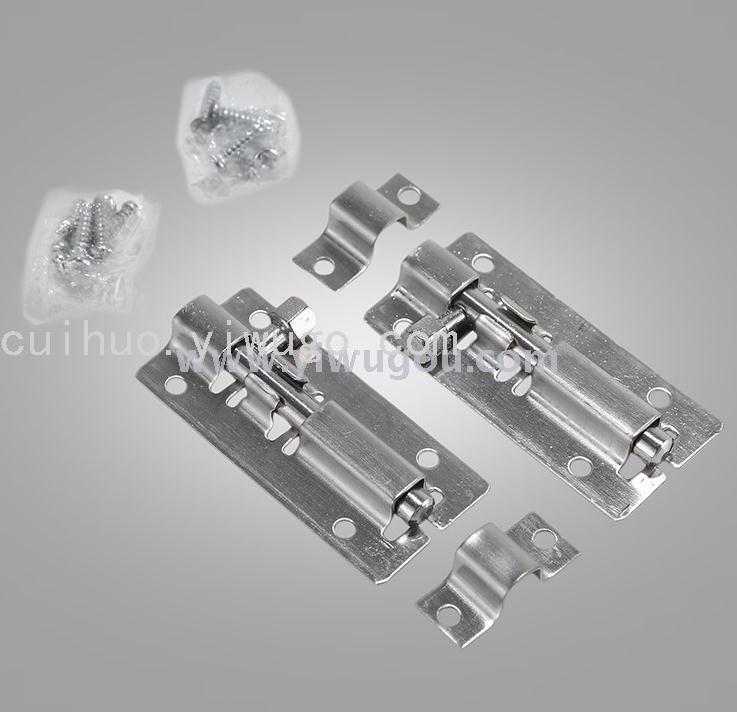 Supplying stainless steel home door and window small square latch 2.5-inch home living room square latch door bolts Item Picture