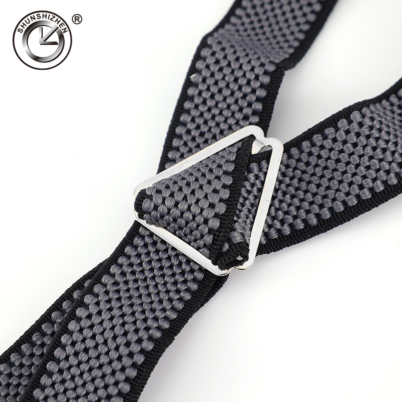 Clockwise manufacturer supplies men's casual shoulder straps with elastic four-clip straps and men's and women's elastic hanging belts Application Scenario