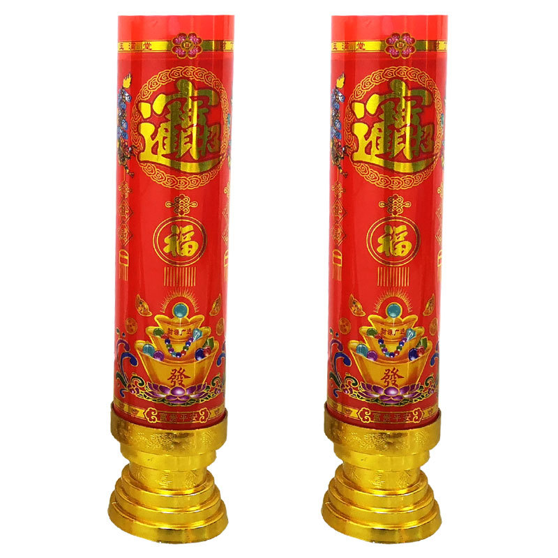 Candle manufacturers wholesale large-sized simulated LED electronic candles, religious supplies for worship in Buddhist halls and temples Item Picture