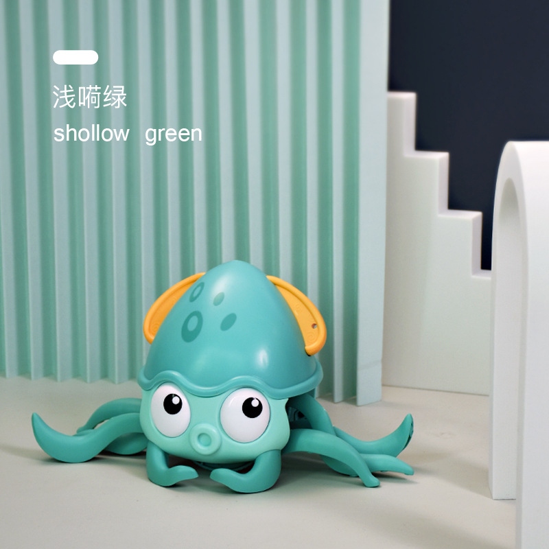 Cross-border hot water and land dual-purpose drag water octopus, on-chain bathing toy fish, string octopus, bathroom play Item Picture