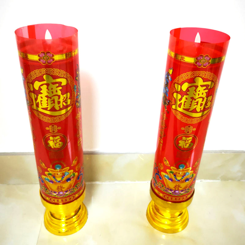 Candle manufacturers wholesale large-sized simulated LED electronic candles, religious supplies for worship in Buddhist halls and temples details Picture