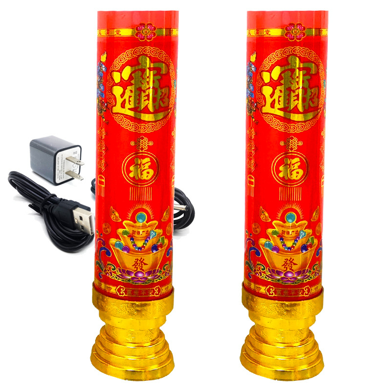 Candle manufacturers wholesale large-sized simulated LED electronic candles, religious supplies for worship in Buddhist halls and temples
