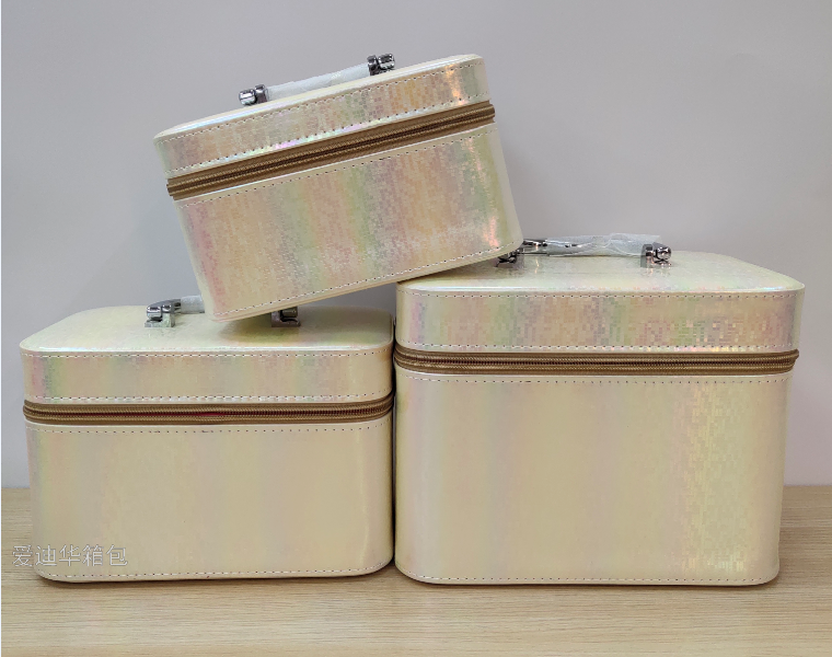 Aidihua's new mosaic-patterned large-capacity three-piece makeup portable travel storage waterproof toiletry bag Specification image