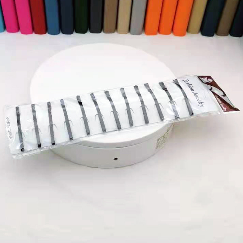 A1137 short row 12 straight hairpins, hair clips, headwear, girl bangs, top clips, side clips details Picture