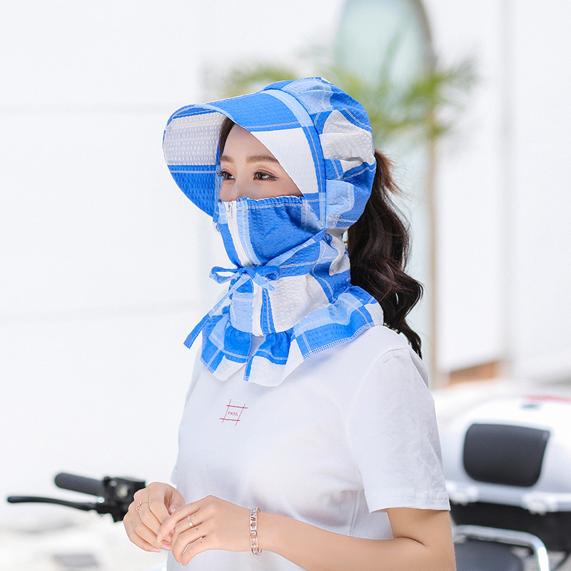 Sun hat, cycling sun protection, women's summer tea-picking hat, new UV-resistant outdoor sun hat, light and breathable style Specification image