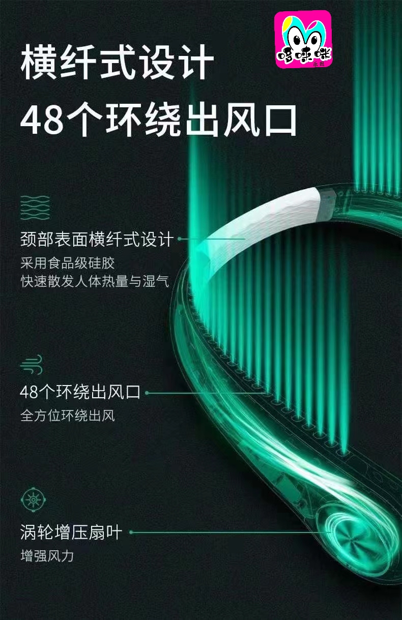 The 2022 new F3 neck-hanging fan is a portable usb charging small mini lazy person's small electric fan Application Scenario