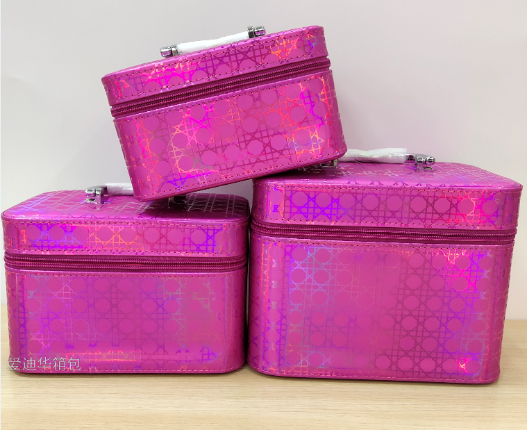 The new hexagonal pattern large-capacity three-piece set of cosmetic portable travel storage waterproof toiletry bag from Adiva Specification image