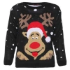 Custom-made Christmas sweaters from Europe and America, Amazon autumn and winter new loose and casual plus-size knitted sweaters with deer patterns details Picture