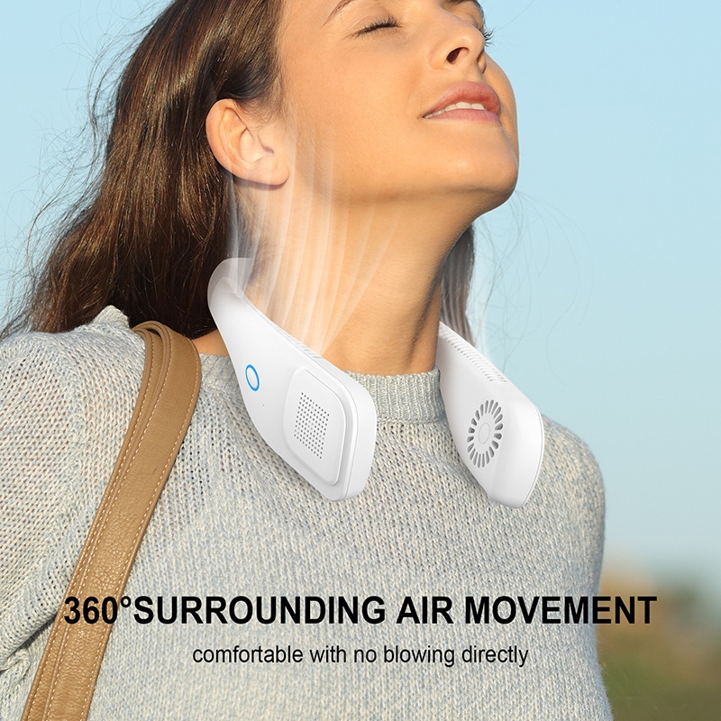 The 2022 new F6 bladeless neck-hanging fan is a lazy person's travel neck-hanging fan for outdoor and indoor sports Application Scenario