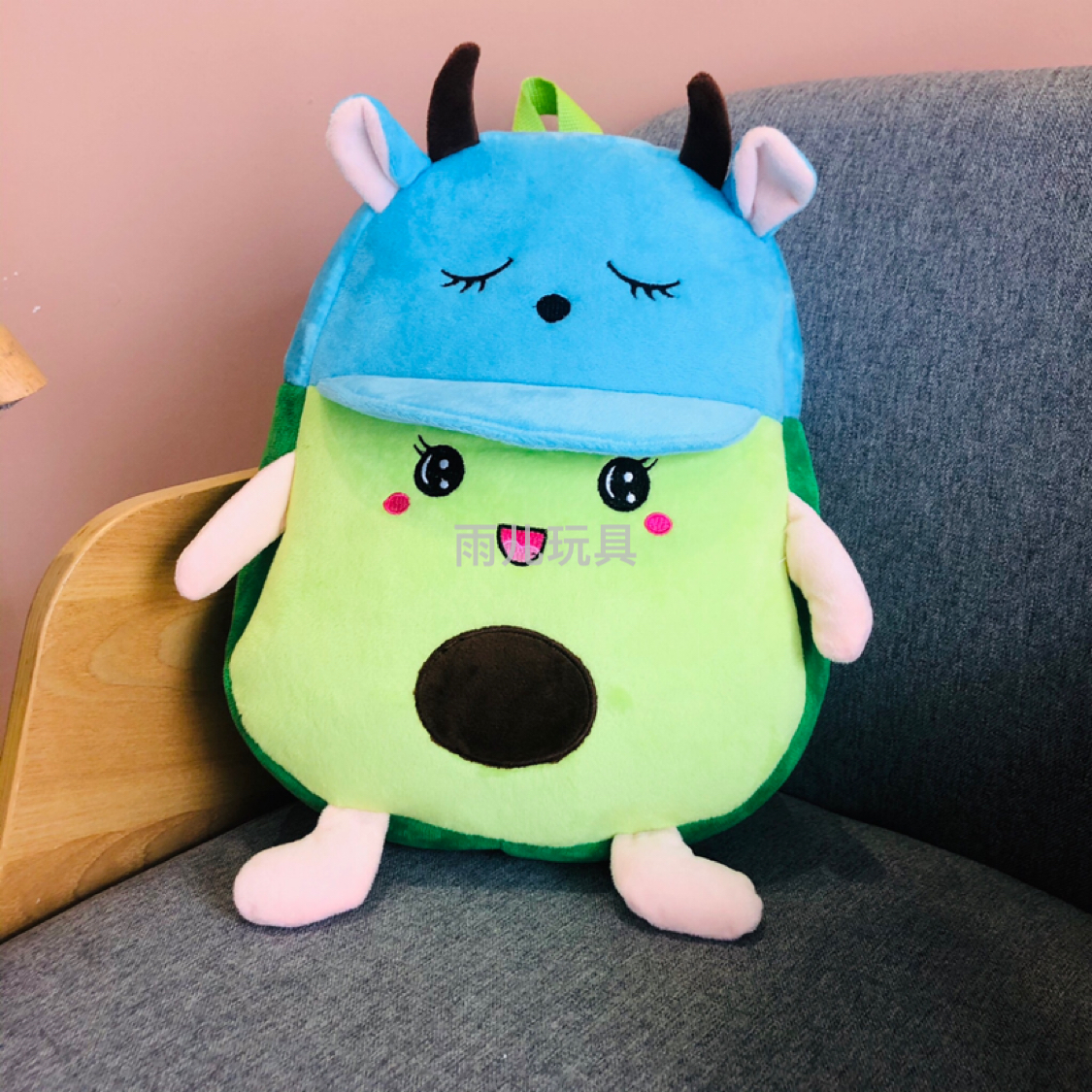 Juguetes de peluche mochilas de aguacate mochilas de aguacate sombreros mochilas para niños mochilas de guardería mochilas Specification image