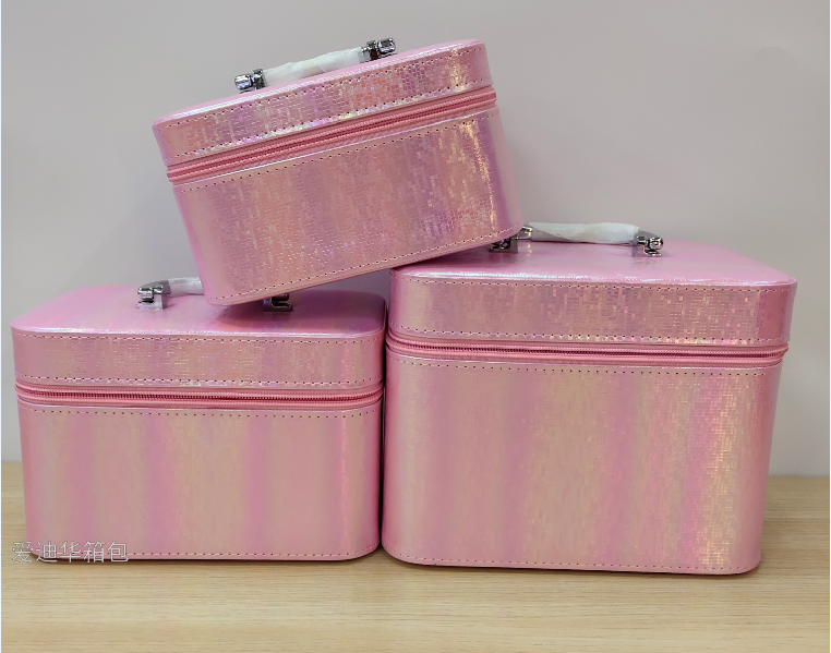 Aidihua's new mosaic-patterned large-capacity three-piece makeup portable travel storage waterproof toiletry bag