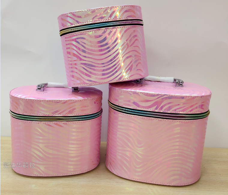 Adiva's new zebra-patterned large-capacity three-piece makeup portable travel storage waterproof toiletry bag
