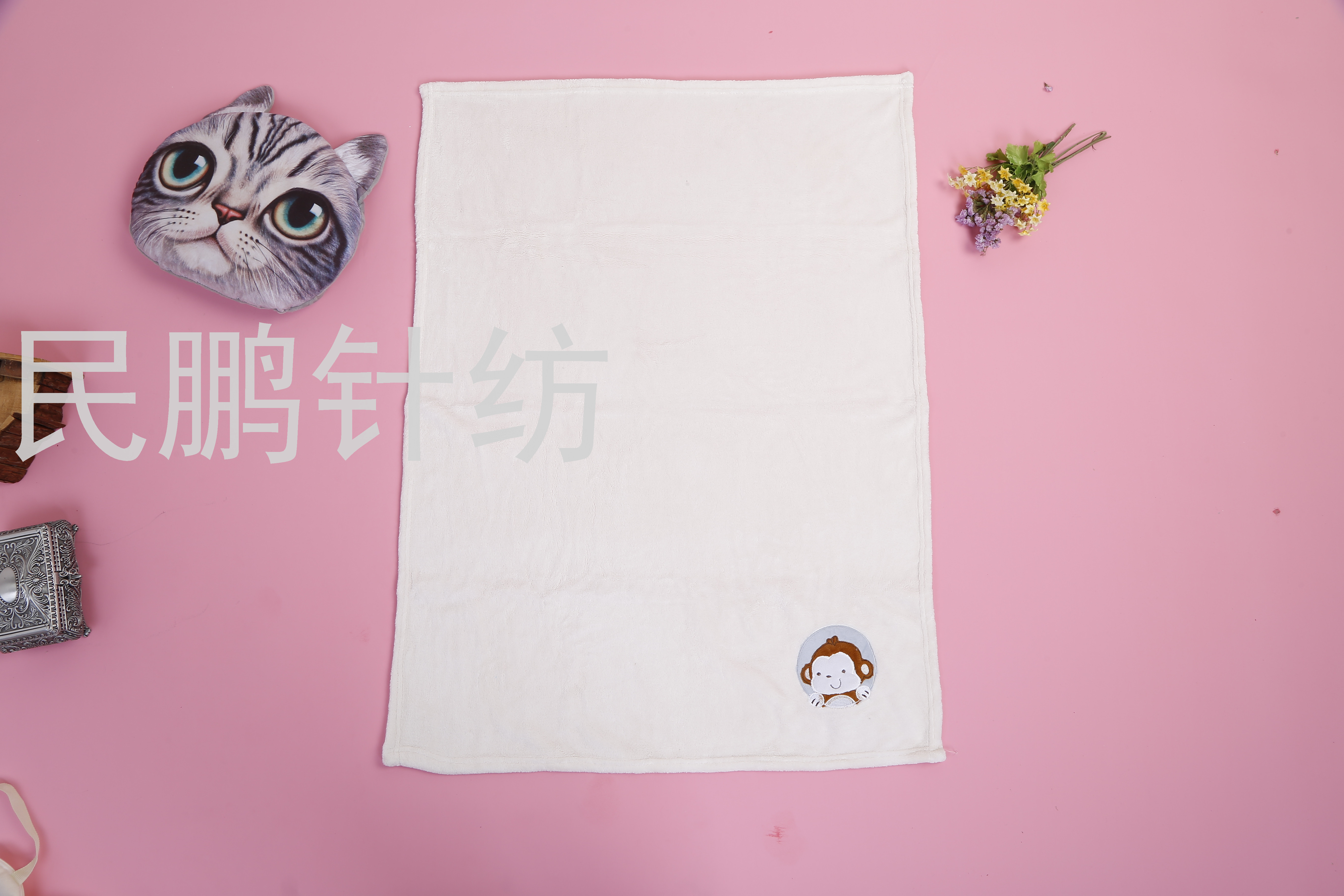 毛巾白底实物图