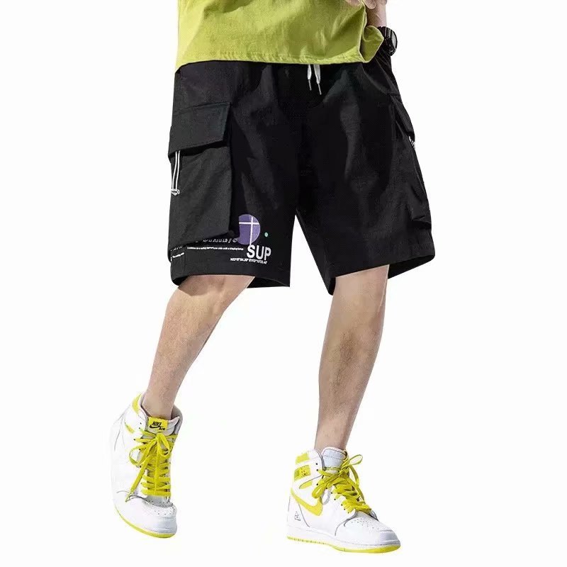 The pink sporty large underpants of the men's foreign trade trendy brand in the summer are thin, loose and cool, with a five-piece suit for men's fashion Application Scenario