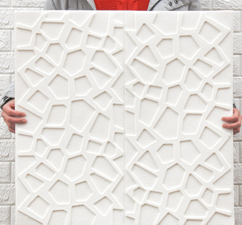 厂家直销网格3D立体墙贴自粘墙贴泡沫墙贴防撞墙裙防水壁贴墙纸