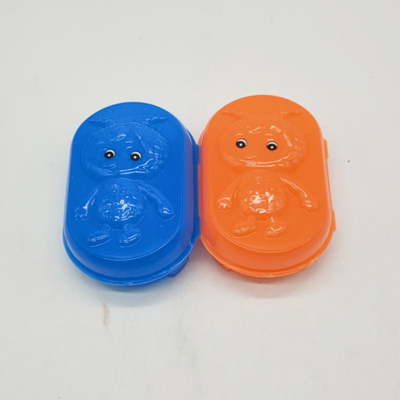 Sunshine Department Store Cartoon Draining Soap Box, travel creative plastic soap box, affordable 2PC, with lid, waterproof and durable details Picture