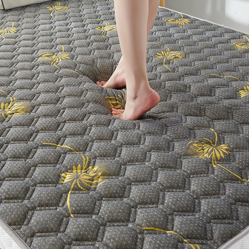 New knitted cotton latex mattress, single mattress, double mattress, golden Full garden Item Picture
