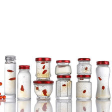 75ml50燕窝瓶透明玻璃鲜炖瓶蜂蜜罐头瓶密封储物罐果酱瓶厂家定制