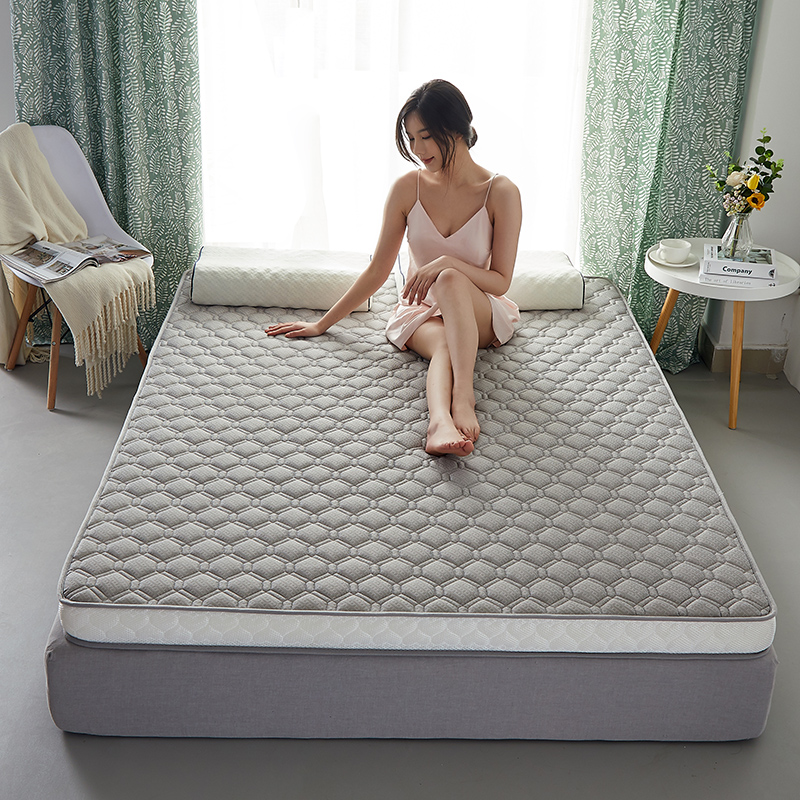 新款针织棉乳胶床垫 单人床垫  双人床垫 典雅灰