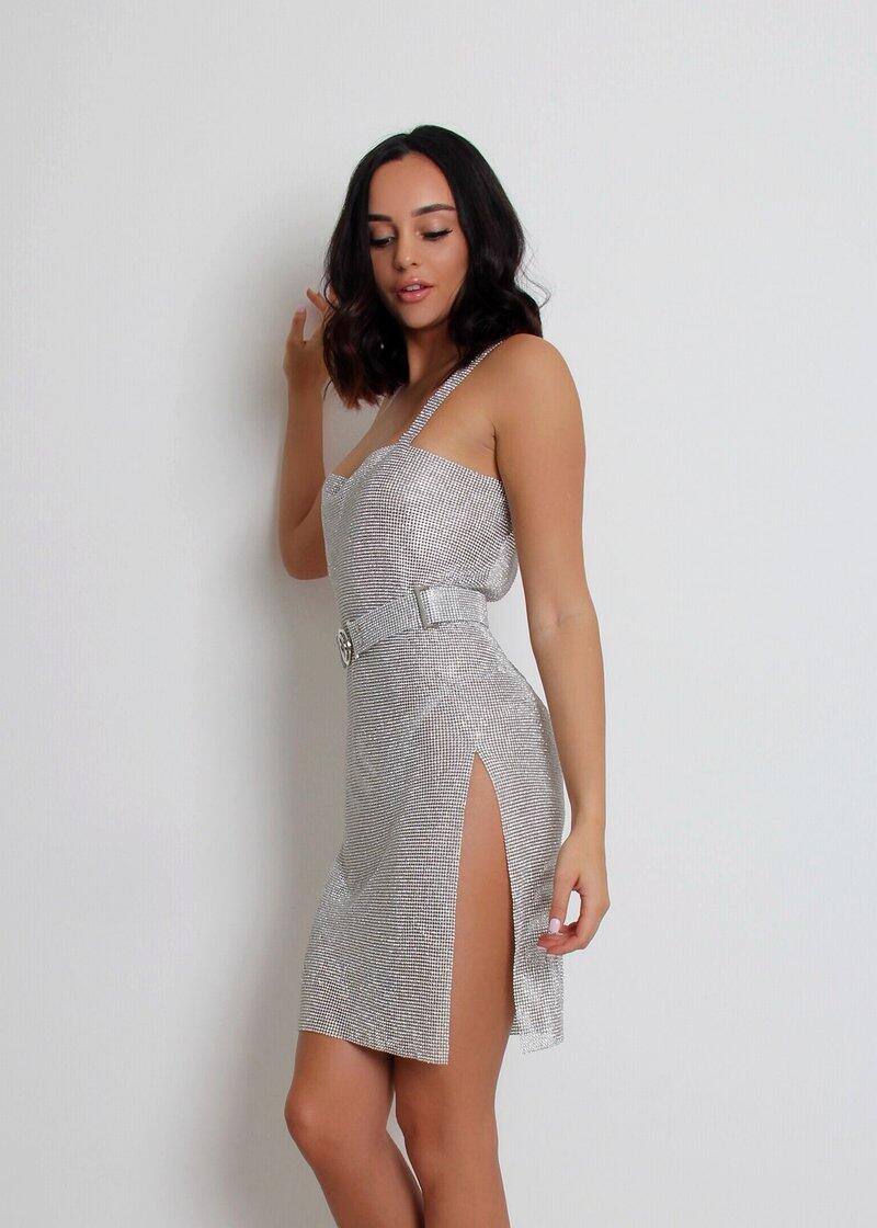 The AliExpress independent store's best-selling sexy halter metal diamond dress for the nightclub show is in stock Item Picture