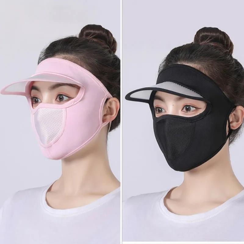 防晒面纱实物图