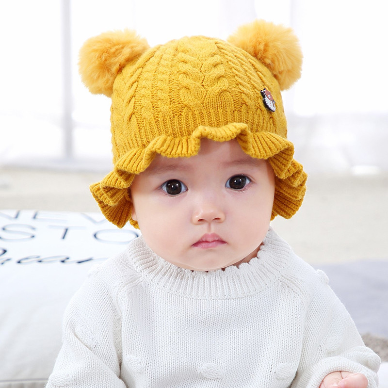 Bena Bear Softball Woolen Single Cap for Boys and girls, Baby hooded cap, Baby and children's Cap, Yarn Cap MZ8261 Specification image