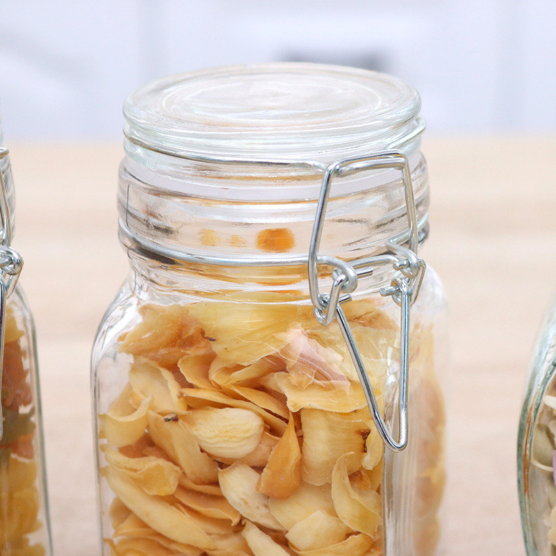 Glass Irregular Food Seal Snap Seasoning Bottle Seasoning Storage Container Storage Bottle details Picture