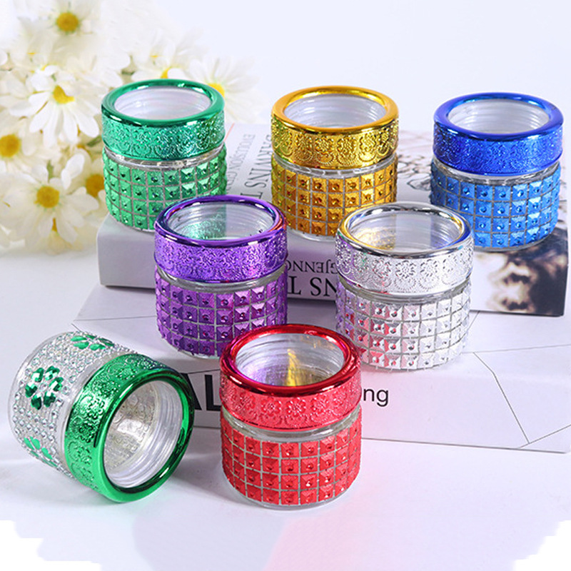 High-grade Iranian saffron glass bottle packaging Tuhao gold medicine health food storage glass jar