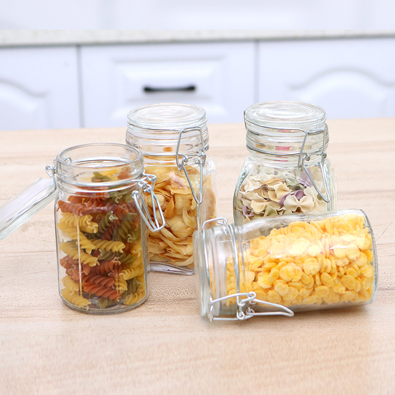Glass Irregular Food Seal Snap Seasoning Bottle Seasoning Storage Container Storage Bottle Application Scenario