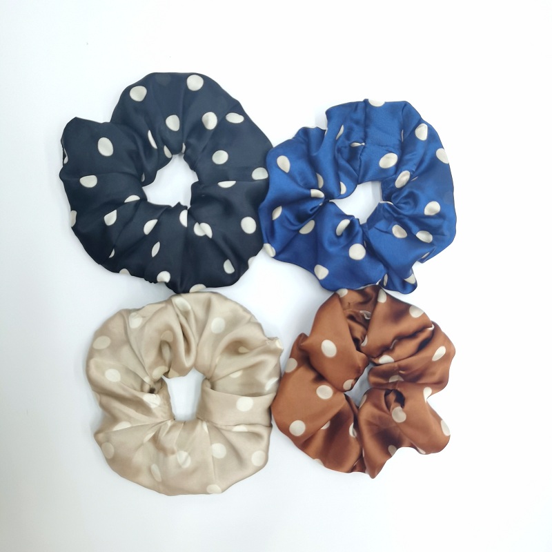 发圈地摊一件代发定制大肠发圈真丝手感发饰网络爆款定做高端头圈一件代发