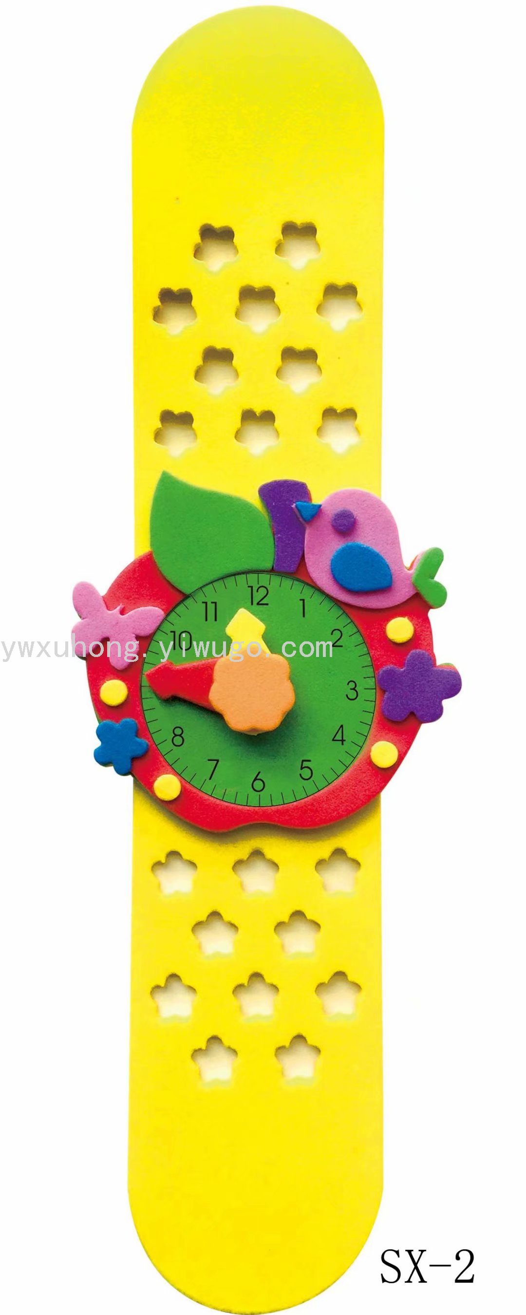Children's watch manufacturer direct sales EVA adhesive watches, handmade DIY material packs for kindergartens, cartoon animals Application Scenario