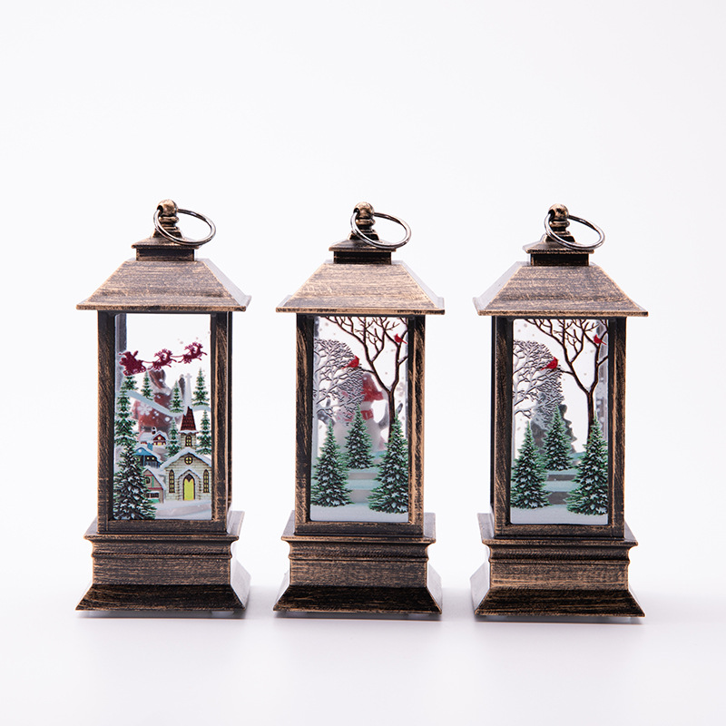 Christmas illuminated interior water-filled small wind lamp decorative handicrafts and ornaments Specification image