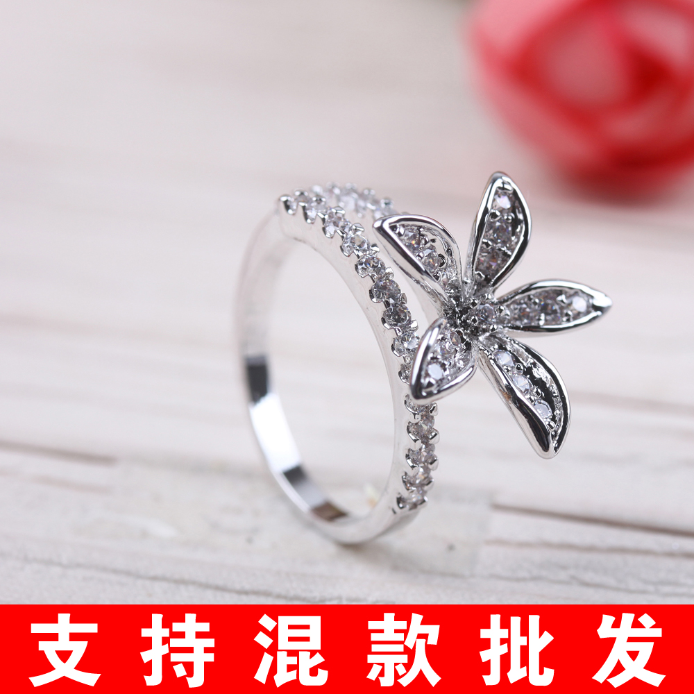 Boutique accessories, trendy arrow-shaped rings, simple and light luxury open-mouth rings, sweet rings, and niche index finger rings