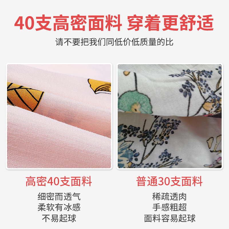 Cotton and silk sleeping dress for middle-aged and elderly women, 2021 new style of mom pajamas for women, summer thin dress, summer long dress Specification image