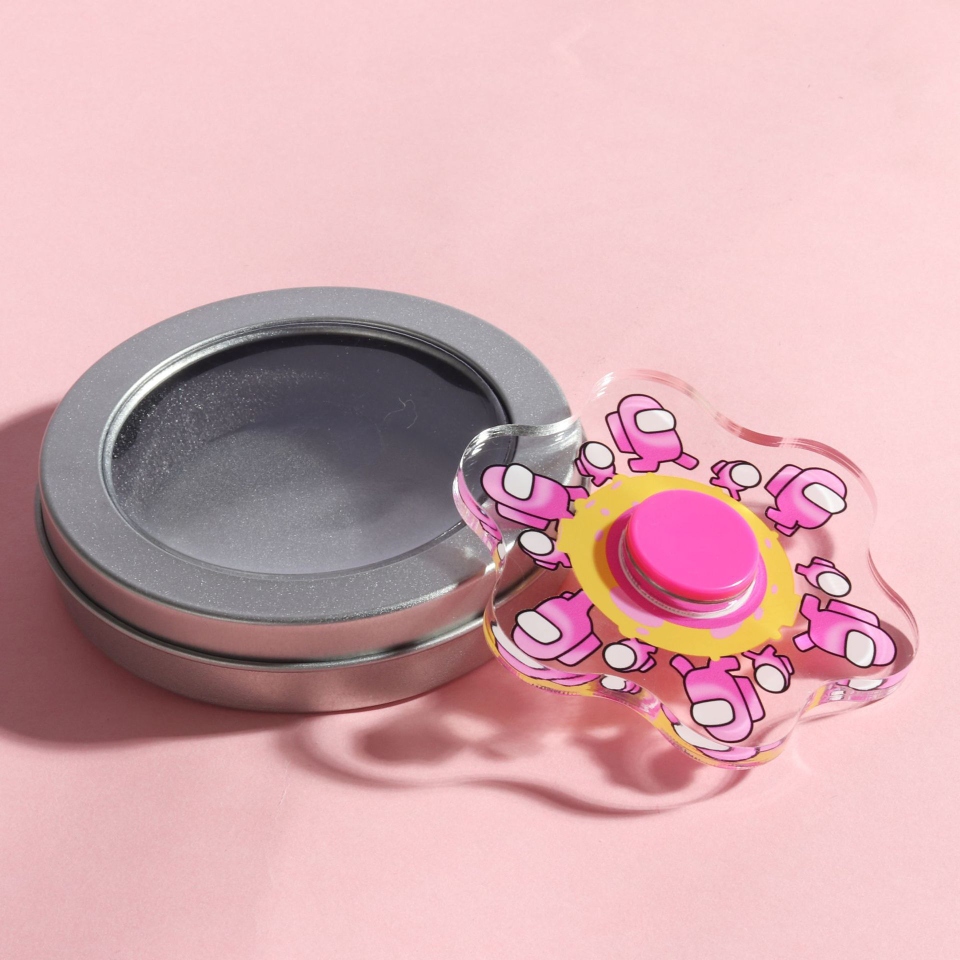 New best-selling animated special effects fidget spinner, transparent acrylic fidget spinner, factory direct sales, hot selling at street stalls Item Picture