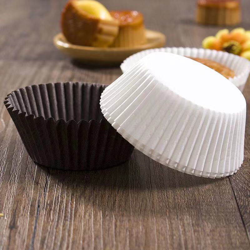 白色蛋糕杯 白色蛋糕纸拖 油纸 防油纸咖啡纸杯 纸拖蛋糕托蛋糕垫详情图2