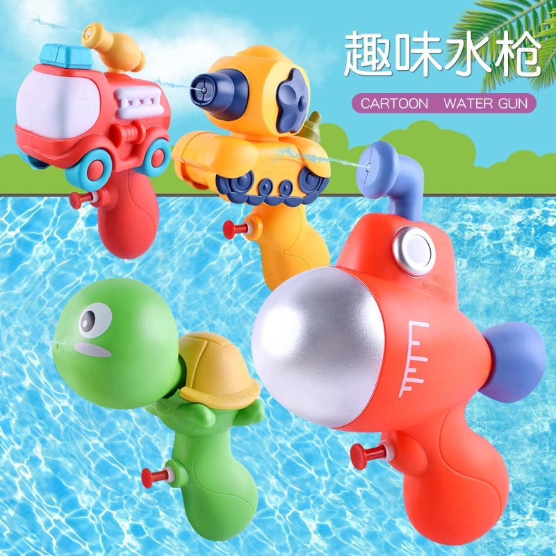Cross-border new children's water gun, cartoon fire truck, turtle submarine, outdoor summer water play, beach water spray gun details Picture