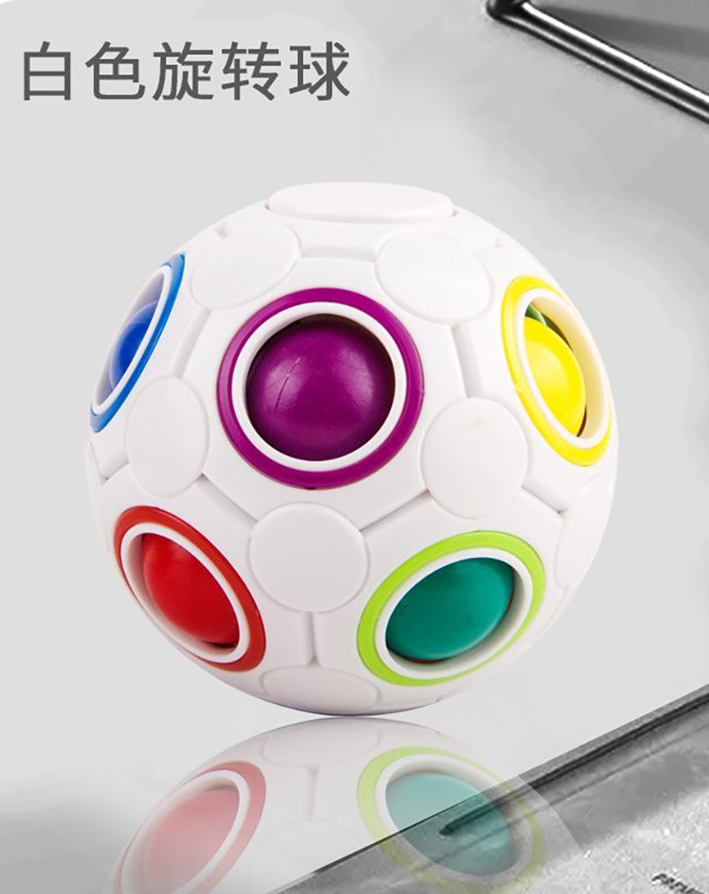 New rotating top rainbow ball children's intelligence press-type irregular-shaped Rubik's Cube competition toy, intelligence beginner h Application Scenario