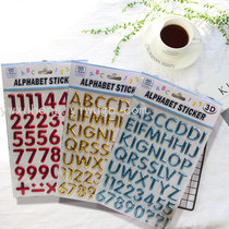 Children's stickers number letter decorative stickers Bubble stickers bump stickers letter stickers number stickers decorative stickers three-dimensional stickers