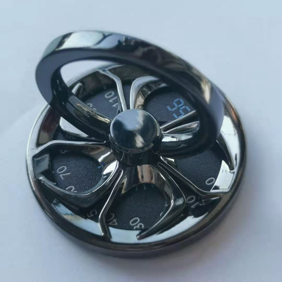 The fidget gyro mobile phone ring buckle gyro stand, a creative mobile phone ring buckle stand with a shaft that can rotate, is selling well Item Picture