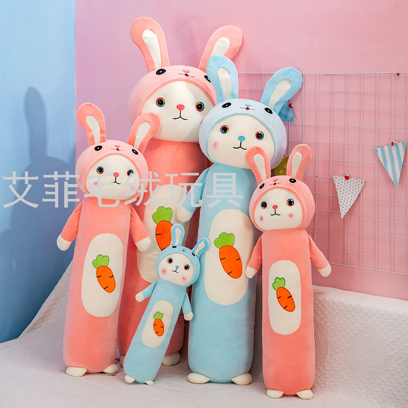 Long strip pillow, rabbit pillow, long strip sleeping pillow, plush toy details Picture
